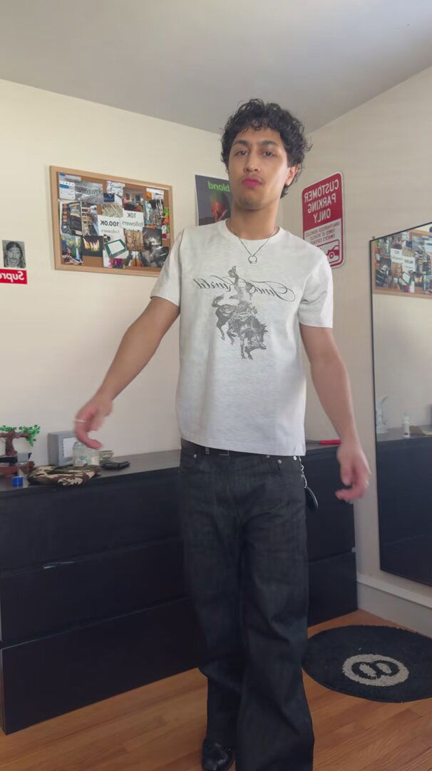 Stencil Cross T-Shirt (200 GSM)